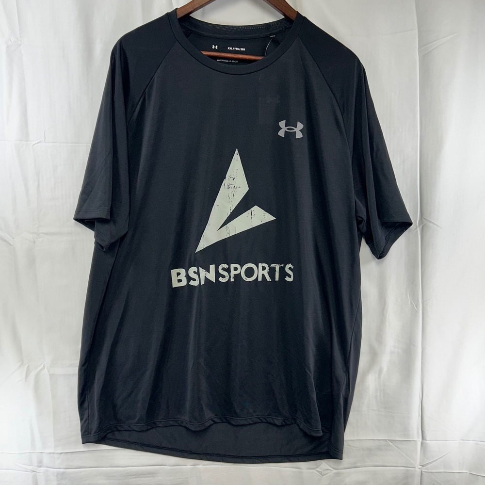 Under Armour Tech 2.0 SS Tee Mens 2XL Black BSN Sports Graphic Shirt 1326413